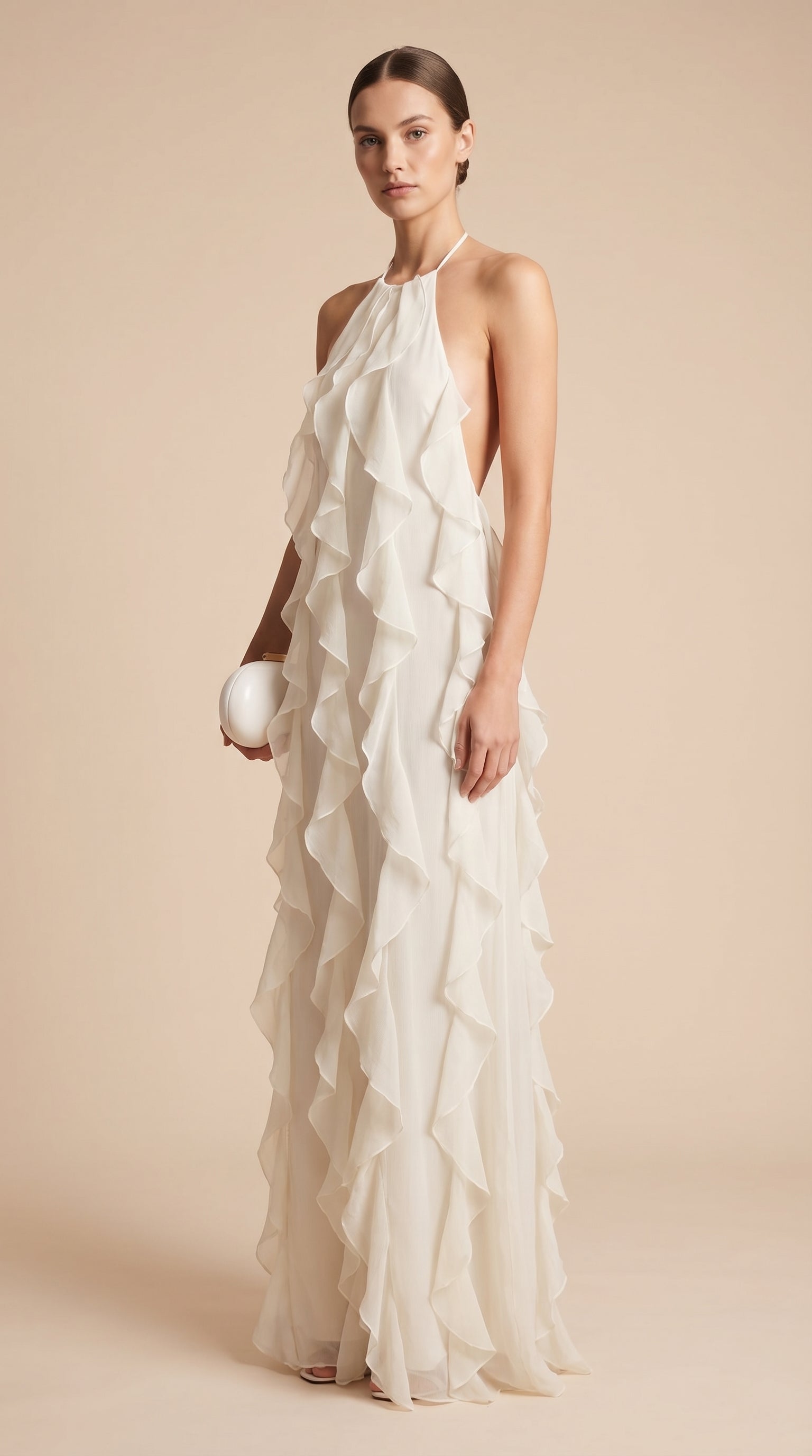 The Cascade Dress — Off-White