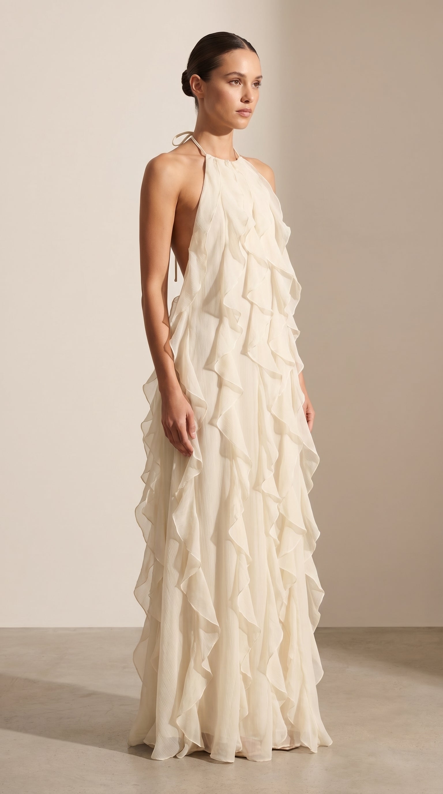 The Cascade Dress — Off-White