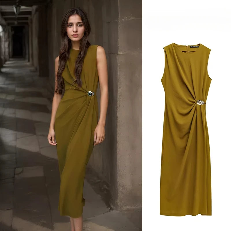 Robe Alba — Vert olive
